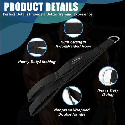 Tricep Rope Cable Attachment Gym Pulldown Handle