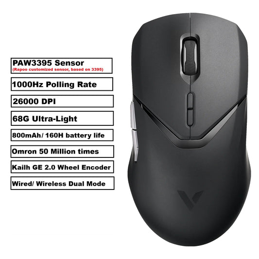 Lightweight Rechargeable Wireless Gaming Mouse