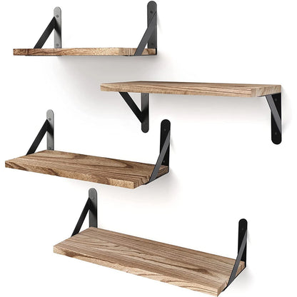 Wall Shelves with Wooden Floating for Living Room