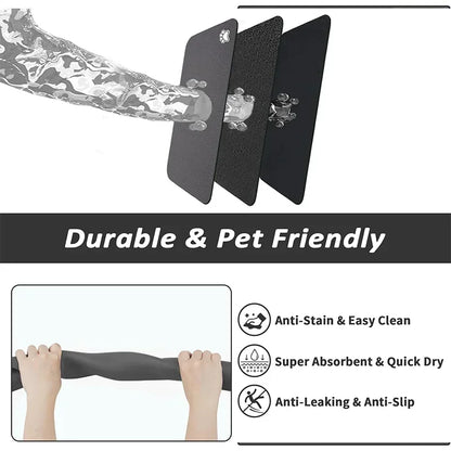 Pet Feeding Mat (Grey)