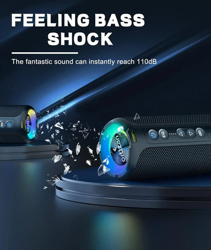 Bluetooth Speaker with Portable Wireless Bass