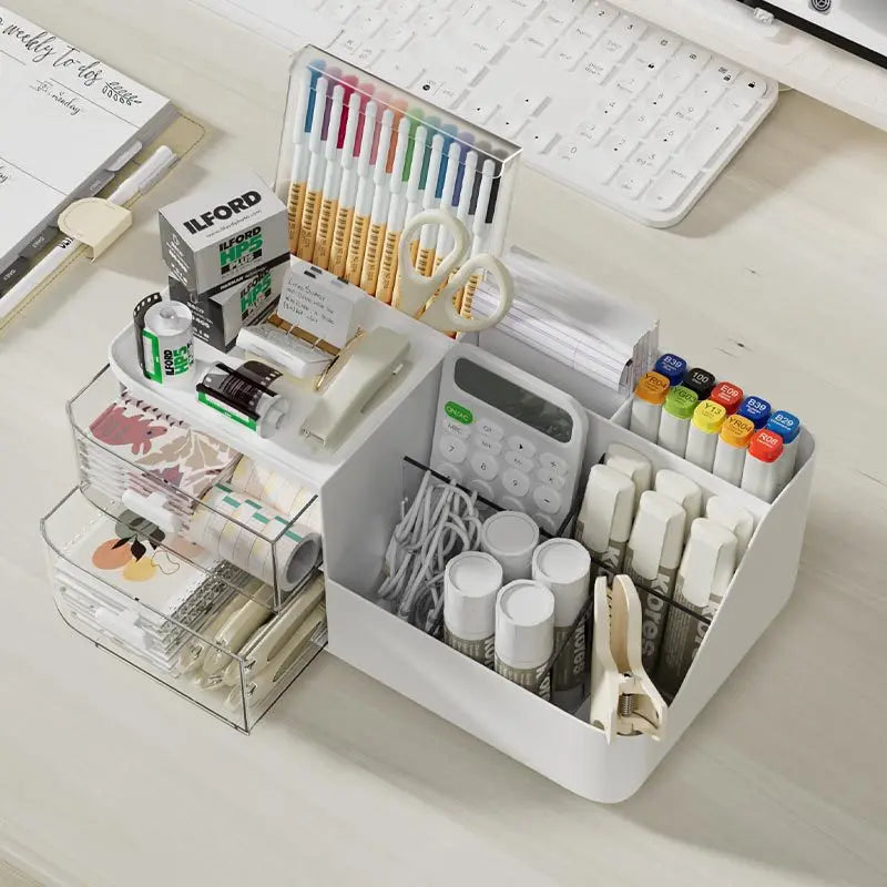 Storage Box Drawer-Type Multipurpose Desk Organizer