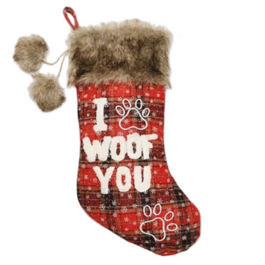 Christmas Fur Stockings Decoration