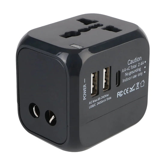Travel Adapter Universal Wall Charger with USB Type C