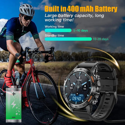 Smart Watch Bluetooth Call Fitness Tracker Waterproof for Men