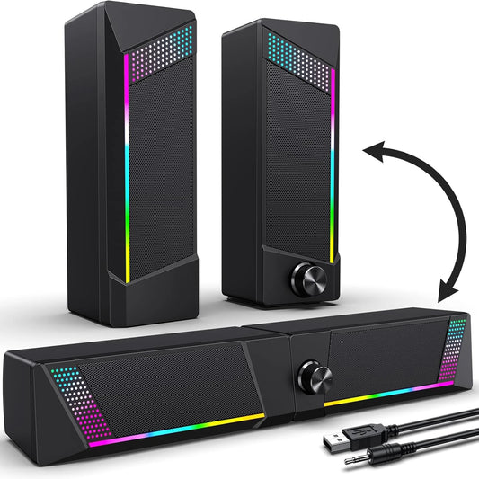 Computer Speaker RGB Light Subwoofer Bluetooth Soundbar