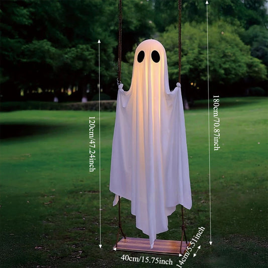 Halloween Outdoor Hanging Ghost Light Up Decoration