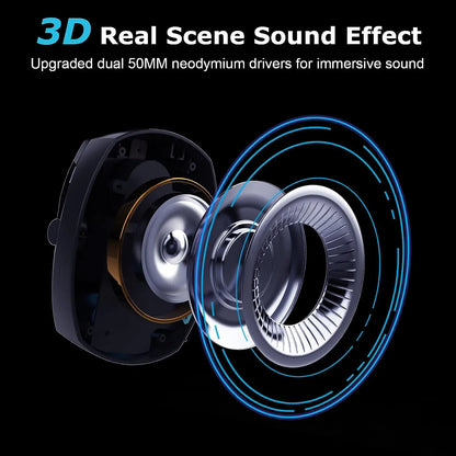 Wireless Bluetooth Noise Cancelling Gaming Headset with Mic