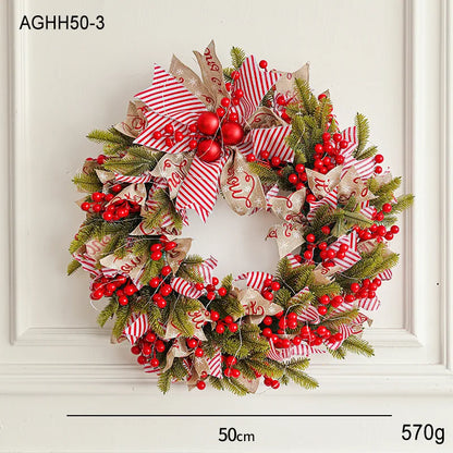 Christmas Wreath LED Light Pinecone Garland