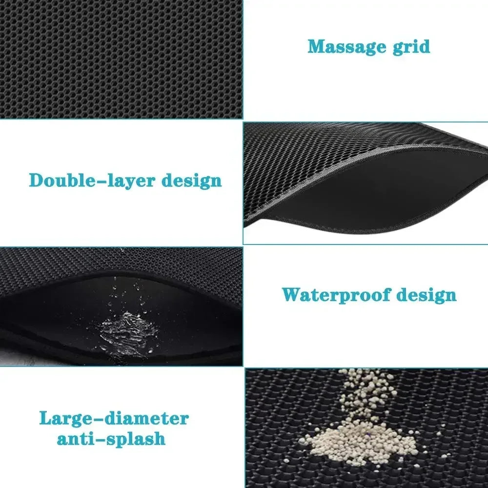 Waterproof Cat Litter Mat (Grey)