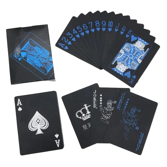 Poker Cards Black Foil Waterproof Limited Edition