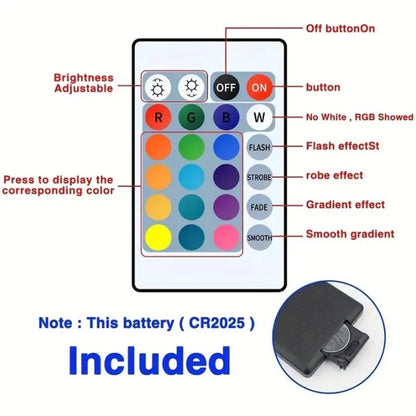 LED Strip Lights RGB Bluetooth Remote USB Flexible Ribbon