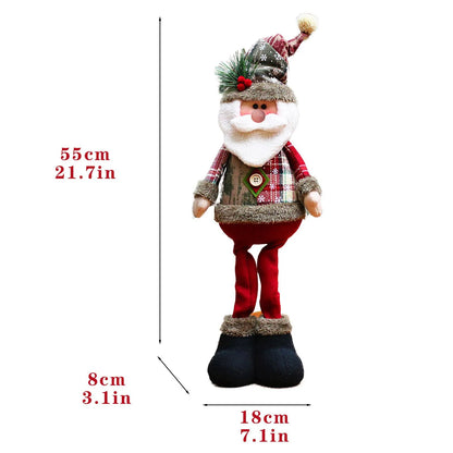 Christmas Dolls Santa Reindeer Snowman for Decoration