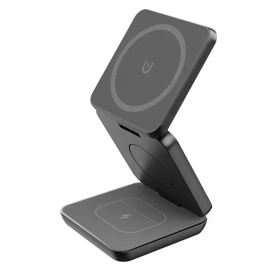 Magnetic Foldable 3 in 1 Wireless Charger Stand for iPhone and Apple Watch