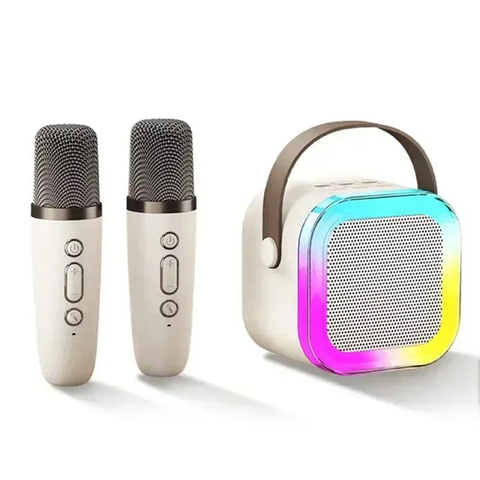 Bluetooth Karaoke Speaker Portable Wireless Home Audio Microphone