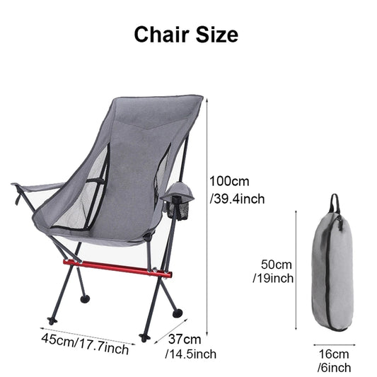 Lightweight Aluminum Folding Chair with Armrest