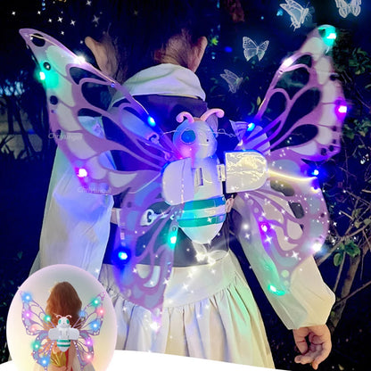 Fairy Wings Electric Light Up Butterfly Costume for Kids