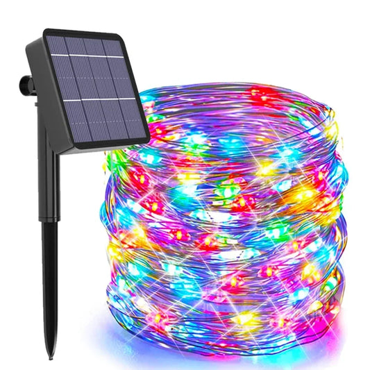 Solar String Lights with Waterproof Outdoor Fairy LED