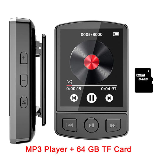MP3 Player Sport Clip Walkman Bluetooth 5.0 HiFi Sound