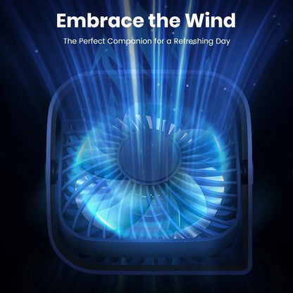 Portable Mini Desk Fan (Blue)