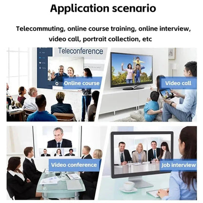 Webcam 1080P HD USB with Microphone Tripod