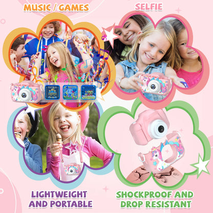 Kids Camera 1080P Digital Video with Silicone Case
