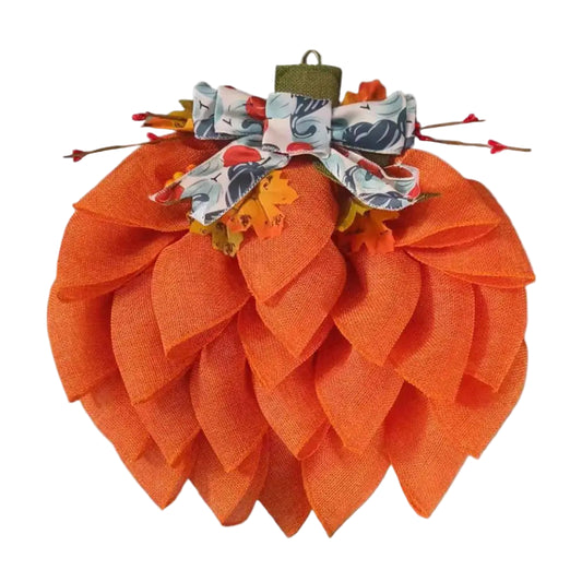 Pumpkin Wreath Autumn Front Door Decoration 40cm