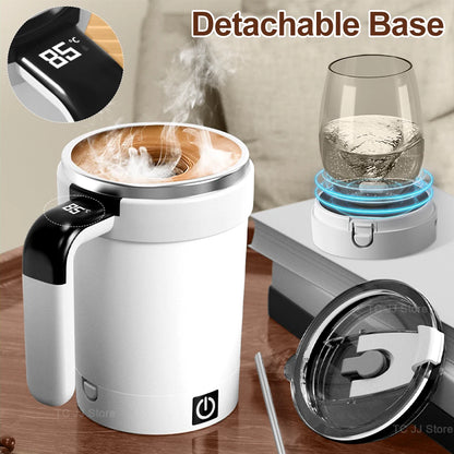 Magnetic Self Stirring Stainless Steel Coffee Mixing Cup