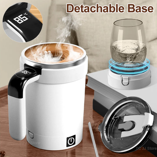 Magnetic Self Stirring Stainless Steel Coffee Mixing Cup