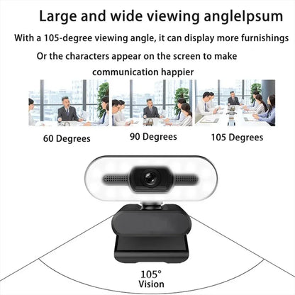 Webcam Full HD 4K Autofocus with Microphone