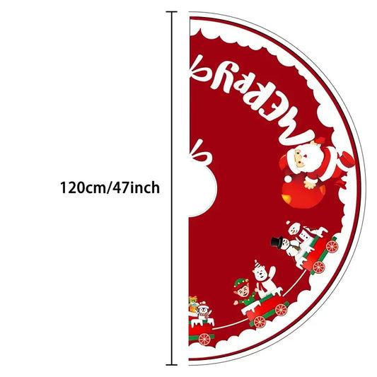 Christmas Tree Skirt Polyester Festive Decoration