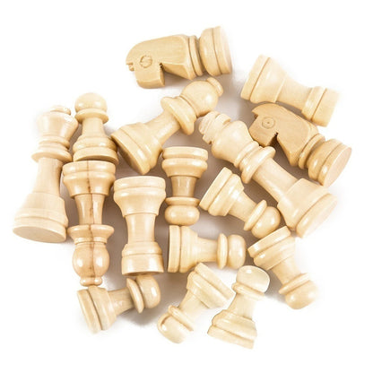 Wooden Chess Checkers Backgammon Set Portable Folding