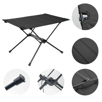 Camping Table Folding Aluminum Portable Roll-Up Lightweight