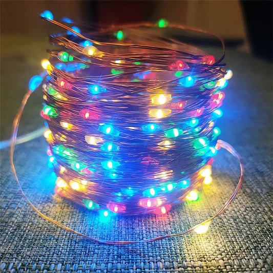 Solar String Lights with Waterproof Outdoor Fairy LED