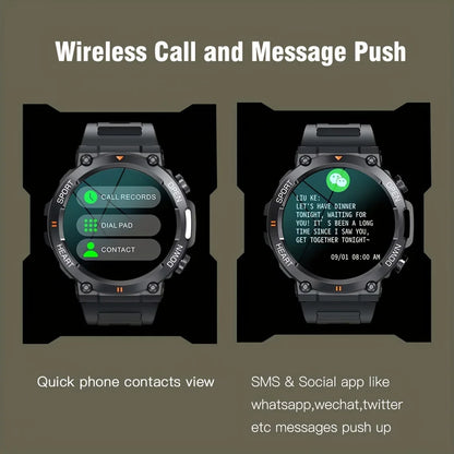 Smart Watch Men Bluetooth Heart Rate Fitness Tracker