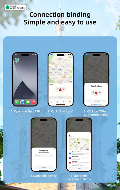 GPS Tag Tracker Bluetooth Smart Locator for Apple