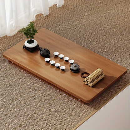 Coffee Table Bamboo Top Foldable Wooden