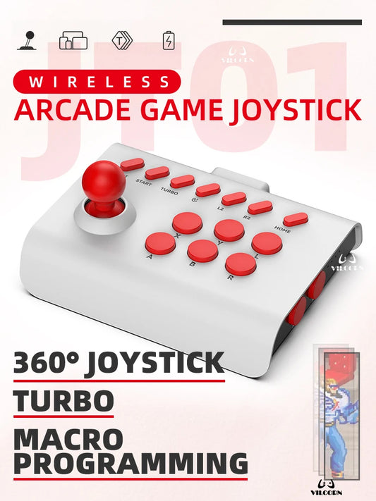 Multi Platform Arcade Joystick Wireless Gaming Controller