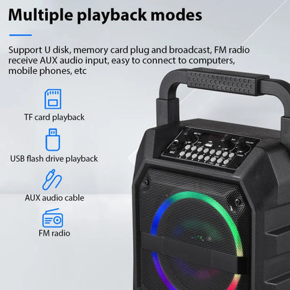 Wireless Karaoke System with Speaker & Microphone Set