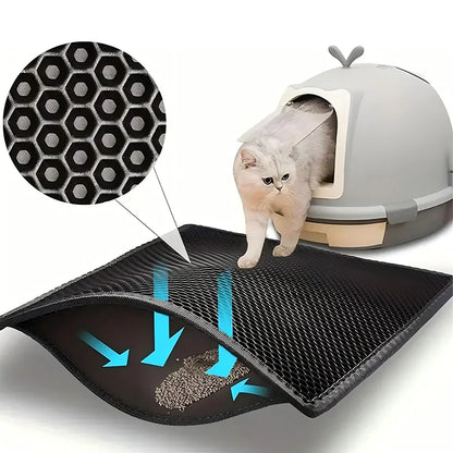 Cat Litter Mat Waterproof Double Layer Washable EVA