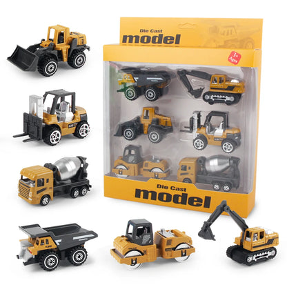 Construction Truck Toy Set Diecast Alloy Vehicles