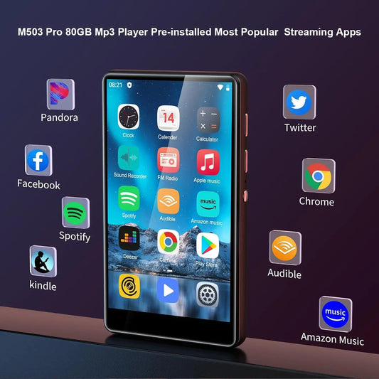 MP3 Player Bluetooth WiFi Touchscreen Large Storage