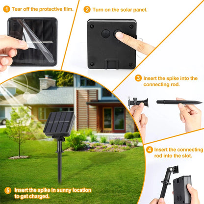 Solar String Lights with Waterproof LED (Warm White)