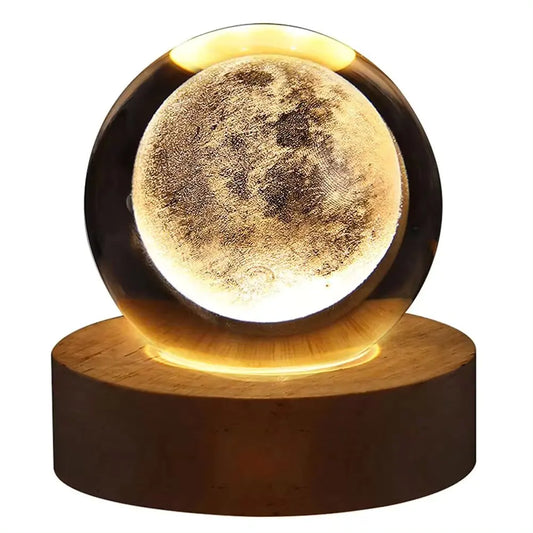 Crystal Ball Night Light Moon Lamp USB