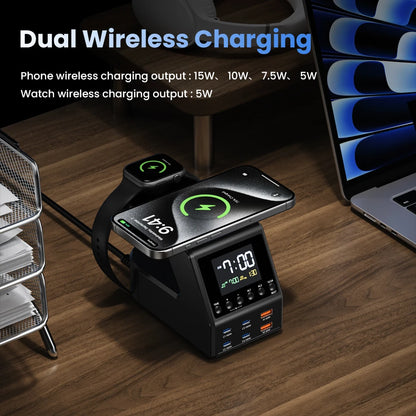 Charger Station GaN 240W Wireless USB-C Fast