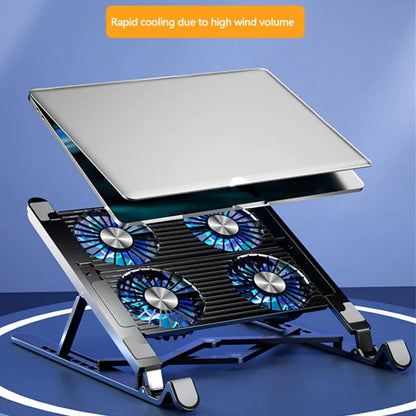 Laptop Cooling Pad Adjustable Stand with 4 Fans