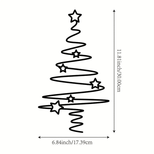 Christmas Tree Metal Wall Art Decor