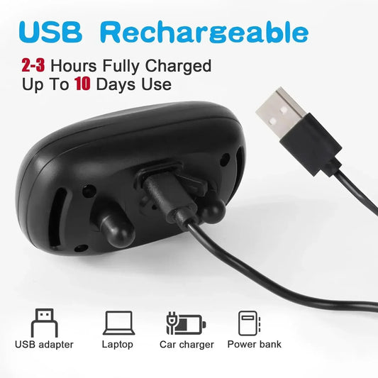 Dog Bark Collar Ultrasonic USB Rechargeable Training