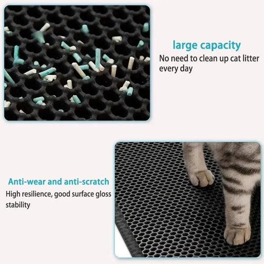 Waterproof Cat Litter Mat (Grey)