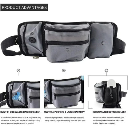 Dog Training Waist Bag Adjustable Hands Free